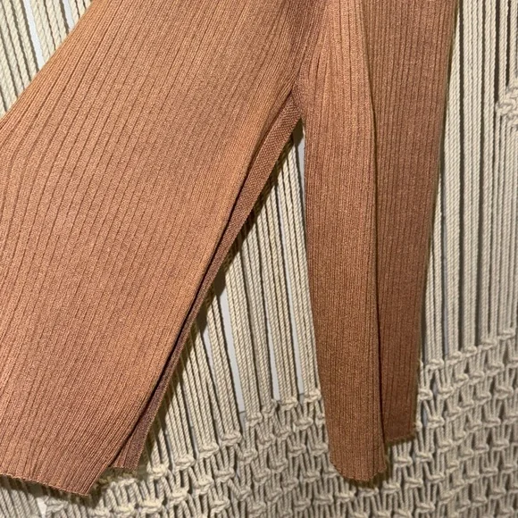 Love Always Tan Long Sleeve Knit Midi Dress - Picture 5 of 7